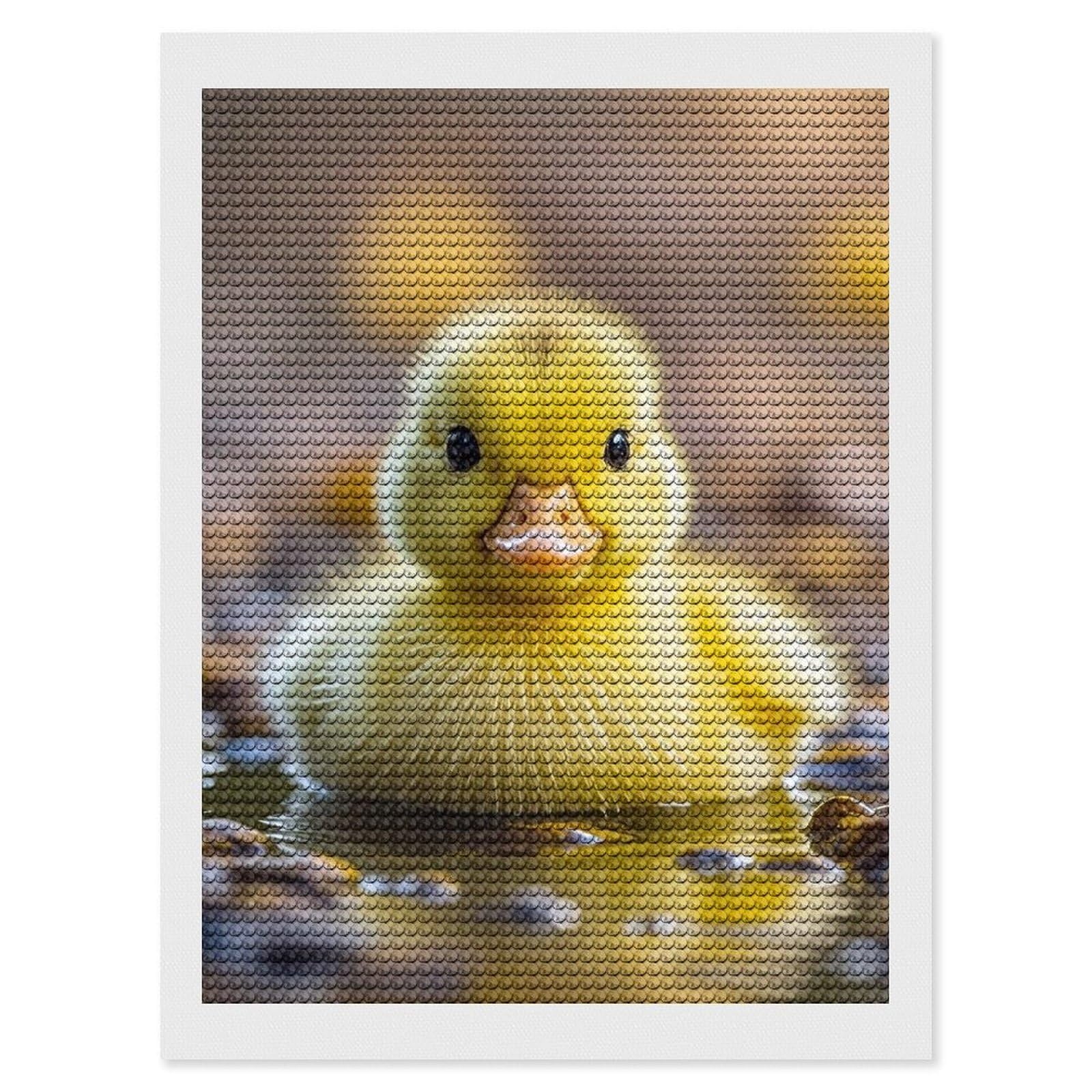 ダイヤモンドアートクラブ DAC *Duck Bath* Amazon.com: QMKFWT Cute Ducks Diamond Art Wall Kits Round Full